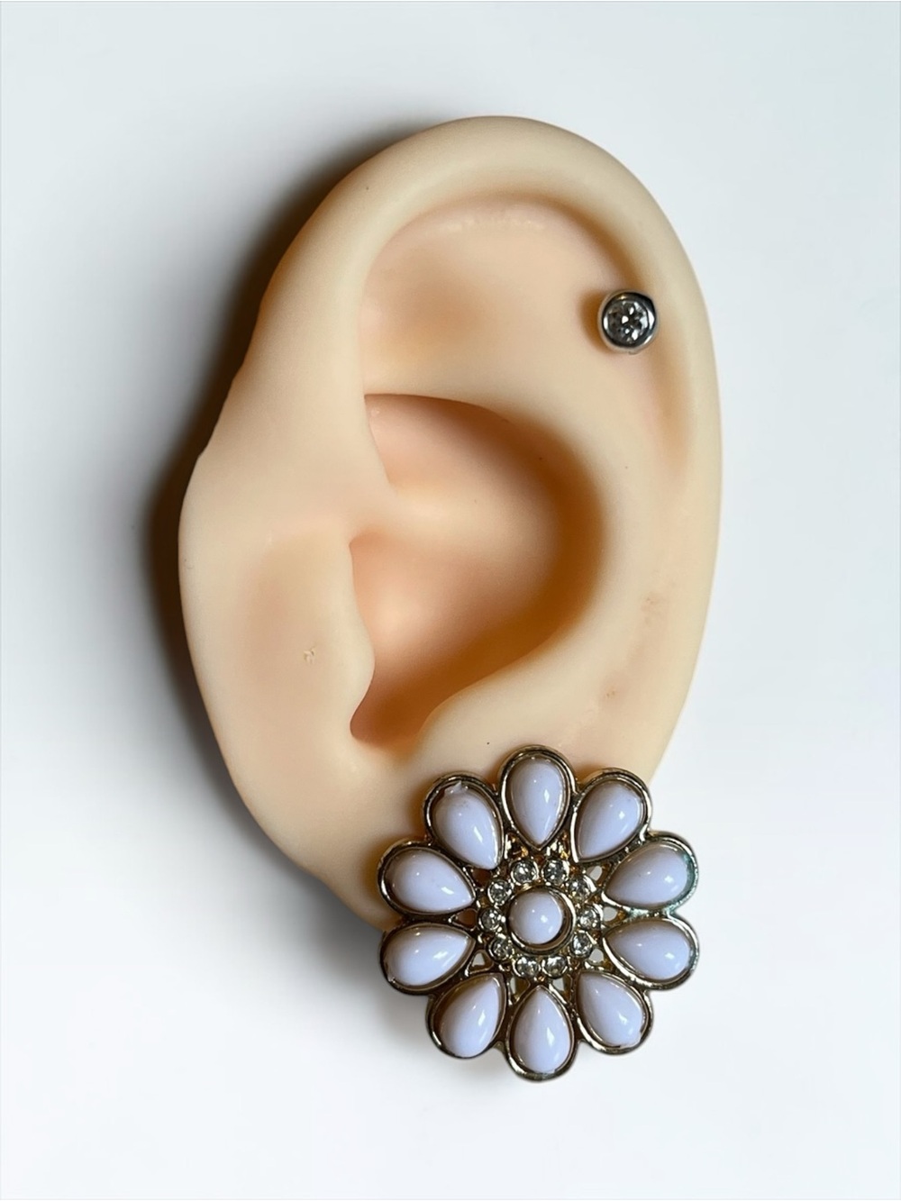 🍭5 for $20🍭 Gold Tone Flower Clip On Earrings CC X